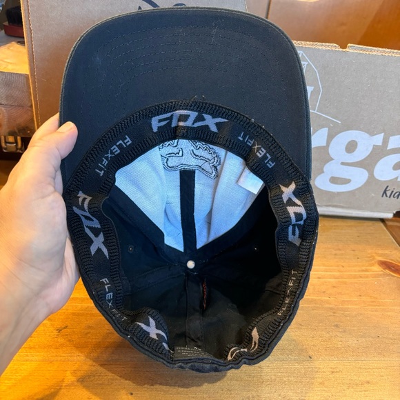 Fox Racing womens flex fit embroidered baseball hat cap black s/m - Picture 5 of 6